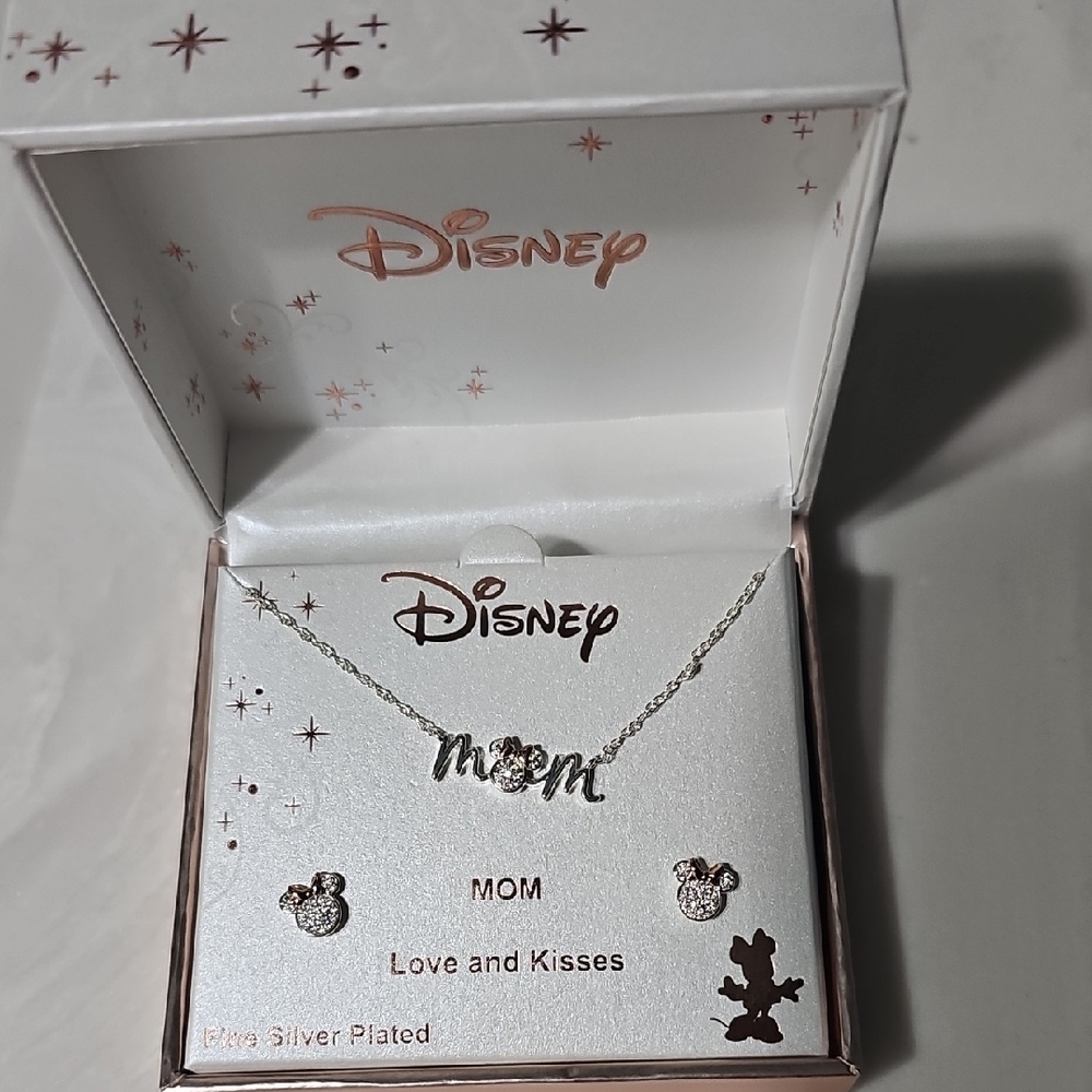 Disney Silver Jewelry Set with Mickey Design